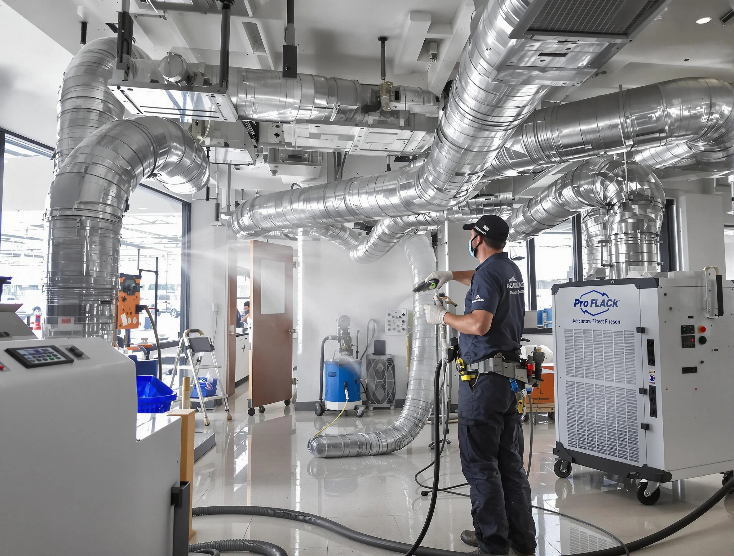 Negative Pressure Air Duct Cleaning in Sunset